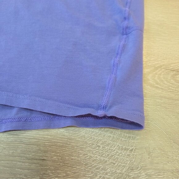 Lululemon Purple Back In Action Boat Neck Short Sleeve Top Womens Size 20 - Picture 11 of 16
